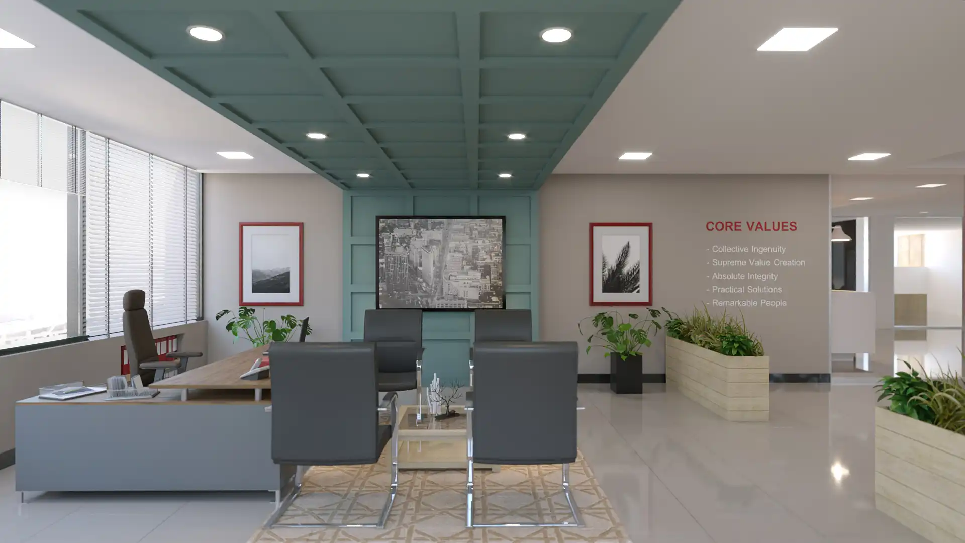 Precise Consult PLC head office interior design in addis ababa by duka interiors plc